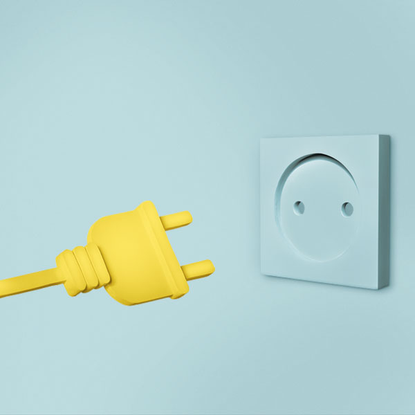 3D tekening van iChoosr stekker met stopcontact